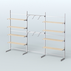 Системы ЭЛЕГАНТ пристенные с металлическими держателями для полок №9 (3600мм), Дуб сонома