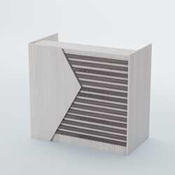 Ресепшен граунд №6А, Ясень Анкор светлый + Ясень Анкор темный