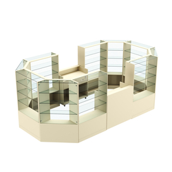 Торговый островок в центр зала ГРАЦИЯ №5 (открытый) (8, 55 кв.м), Крем Вайс