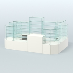 Павильон ИСТРА в центр зала №6 (открытый) (8, 26 кв.м), Белый