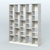 Стеллаж из ДСП серии ЛОФТ №13-2 с полками ДСП Метрополитан Грей + Белый