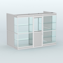 Павильон из профиля пристенный №1в (4,05 кв. м), Серый