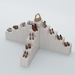 Демо-стенд Ступени Т-обр №4, Ясень Анкор светлый