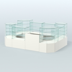 Павильон ИСТРА в центр зала №10 (открытый) (8, 32 кв.м), Белый