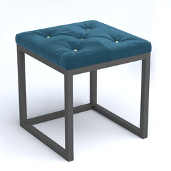 Пуфик серии ЛОФТ №2К, Tiffany 11 Blue