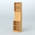 Специализи- рованный стеллаж из ДСП под врезные краны с высокой антресолью для магазина разливного пива и рыбы BEER&FISH-СПД-03-600 Дуб Золотистый