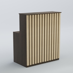 Ресепшен прямоугольный серии ПРИЛИВ №1, Дуб Венге + Дуб Сонома