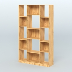 Стеллаж из ДСП серии ЛОФТ №12-1, Дуб Золотистый