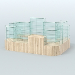 Павильон ИСТРА в центр зала №6а (закрытый) (8, 26 кв.м), Дуб сонома