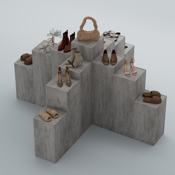 Демо-стенд Ступени-Крест №3, Бетон Чикаго светло-серый F186 ST9