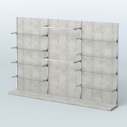 Система ЭЛЕГАНТ №6 пристенная с ДСП (3600 мм), Метрополитан Грей