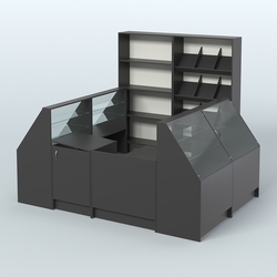 Торговый Островок "Эконом" №18 (5, 5 кв.м), Черный и Белый