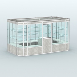 Павильон из профиля островной №3а, Метрополитан Грей