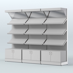 Стеллаж для хлеба и выпечки с тремя трехсекционный Феникс №2, Серый