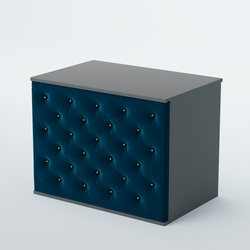 Ресепшен - стол БАРХАТ СЕРЫЙ ПЕРЛАМУТР №3 (карета золото), Темно-серый + 11 Blue