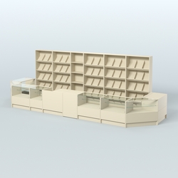 Торговый Островок "Эконом" №6 (12, 6 кв.м), Крем Вайс