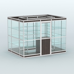 Павильон из профиля островной №1в, Дуб Венге