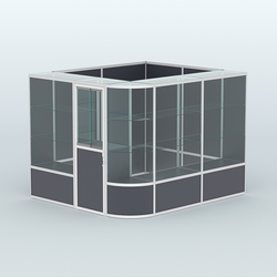 Павильон из профиля угловой №5б (5,5 кв.м), Антрацит