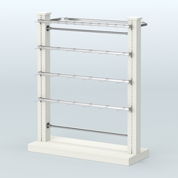 Островная система с перфорацией и разными поручнями №5, Белый