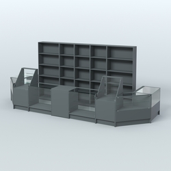 Торговый Островок "Эконом" №12 (8, 7 кв.м), Темно-Серый