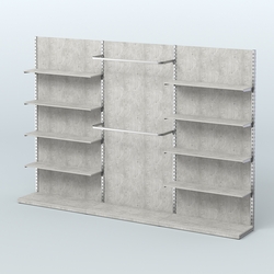 Система ЭЛЕГАНТ №5 пристенная с ДСП (3600 мм), Метрополитан Грей