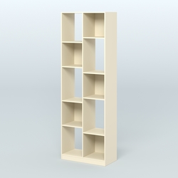 Стеллаж из ДСП серии ЛОФТ №8-1 (зеркальное отражение - Z) , Крем Вайс