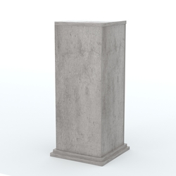 Подставка музейная "Коллекция" №2, Бетон Чикаго светло-серый F186 ST9