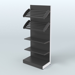 Стеллаж для хлеба и выпечки с полками - корзинами Феникс №12, Черный