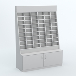 Стенд для очков №1 с накопителем, Серый