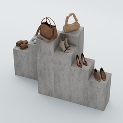 Демо-стенд Ступени-Пересечение №3, Бетон Чикаго светло-серый F186 ST9