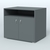 Тумба под оргтехнику Стандарт Темно-Серый