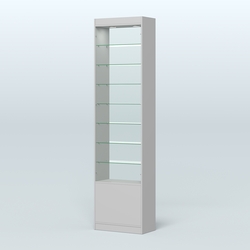 Высокая витрина серии Эконом №304-600 (без дверей), Серый