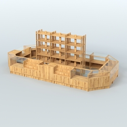 Торговый Островок "Эконом" №4 (18, 6 кв.м), Дуб Золотистый