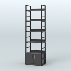 Торговый стеллаж малый STRONG - АЛЬФА №1, Черный