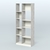 Стеллаж из ДСП серии ЛОФТ №9-1 (зеркальное отражение - Z) Метрополитан Грей + Белый