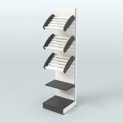 Стеллаж для хлеба и выпечки с полками - корзинами Феникс №16, Черный и Белый