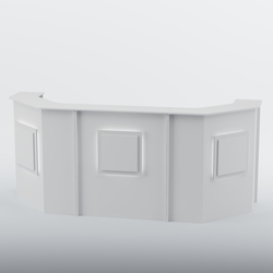 Ресепшен со скошенными углами КВАДРАТ №5, Белый