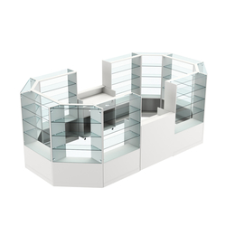 Торговый островок в центр зала ГРАЦИЯ №5 (открытый) (8, 55 кв.м), Белый