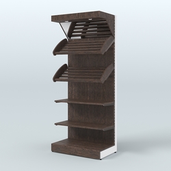 Стеллаж для хлеба и выпечки с полками - корзинами и фризом Феникс №12Ф, Дуб Венге