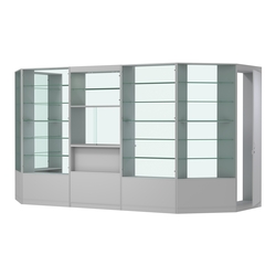 Пристенный торговый павильон из ДСП СЭСП №5 (6 кв.м), Серый