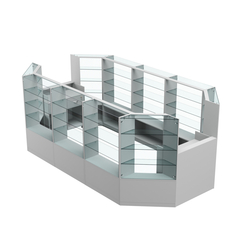 Торговый островок в центр зала ГРАЦИЯ №4 (открытый) (8, 55 кв.м), Серый