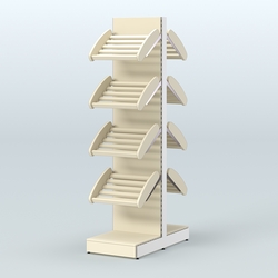 Узкий островной стеллаж для хлеба и выпечки СХОВ-02, Крем Вайс