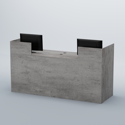 Ресепшен Атлант классический №1, Бетон Чикаго светло-серый F186 ST9