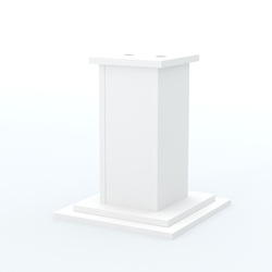 Подставка под 2 флага "Коллекция" №2, Белый