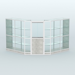 Павильон из профиля угловой №7г (9 кв.м), Метрополитан Грей