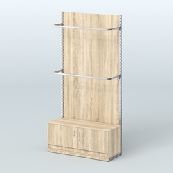 Система ЭЛЕГАНТ №2 с ДСП и тумбой T21 (1200 мм), Дуб сонома