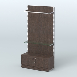 Система ЭЛЕГАНТ №7 с ДСП и тумбой T21 (1200 мм), Дуб Венге