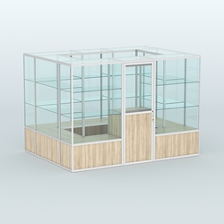 Павильон из профиля островной №1б, Дуб Сонома