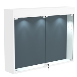 Витрина настенная БАРОН для медалей №3-3А, Белый + + 11 Blue