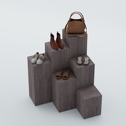 Демо-стенд Ступени-Шаг №1, Ясень Анкор темный